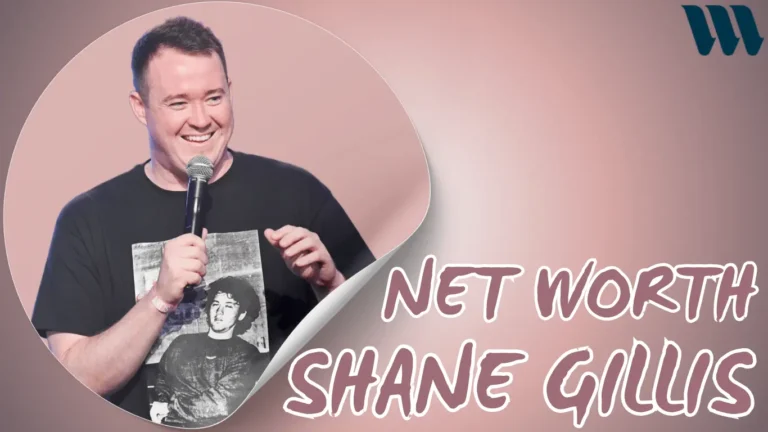 Image of Shane Gillis and written Shane Gillis Net Worth. Also wilsay logo